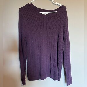 Croft & Barrow Purple Sweater Size XL